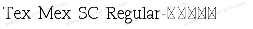 Tex Mex SC Regular字体转换